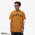 KAOS LENGAN PENDEK COKELAT FRIDAY KILLER | LEGEND BROWN