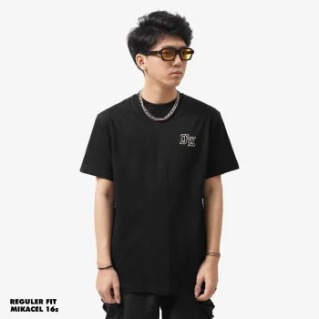 KAOS LENGAN PENDEK PRIA HITAM 16s FRIDAY KILLER | 13 PAISLEY BLACK