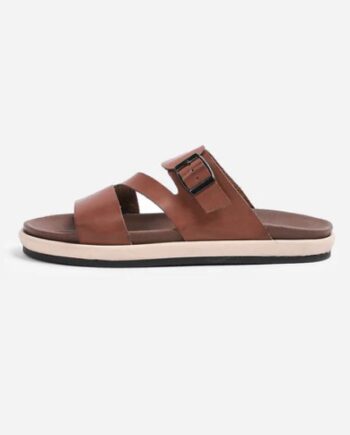 SANDAL KULIT PRIA WARNING CLOTH | STAPEL #2 BROWN