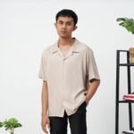 KEMEJA V NECK FRIDAY KILLER | DX ZEALIS KHAKI