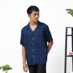 KEMEJA V NECK FRIDAY KILLER | DX ZEALIS NAVY