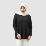 OUTER KANCING KNITWEAR WANITA FRIDAY KILLER GIRL | RASLIE BLACK