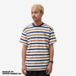 KAOS GARIS GARIS FRIDAY KILLER | X STR #2 NAVY BROWN