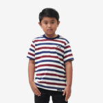 KAOS POLO ANAK ANAK MOTIF GARIS FRIDAY KILLER | X STR NAVY MAROON KIDZ