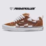 SEPATU SNEAKERS CLASSIC CASUAL CHECKERBOARD PRIA WANITA ORIGINAL VNS OTW | KNU SKOOL MEGA CHECK BRW