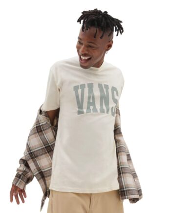 KAOS PRIA KATUN COMBED LENGAN PENDEK PUTIH SIMPLE ORIGINAL VNS OTW | VARSITY TYPE SS ANTIQUE WHITE