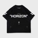 KAOS PRIA KATUN COMBED CASUAL LENGAN PENDEK HITAM MEMPHIS ORIGINS | ABOVE THE HORIZON BLACK