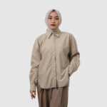 KEMEJA WANITA LENGAN PANJANG FRIDAY KILLER GIRL | VENTY CREAM