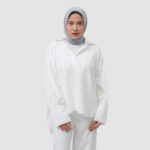 KEMEJA WANITA LENGAN PANJANG FRIDAY KILLER GIRL | ABRIANA WHITE