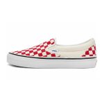SEPATU VANS OF THE WALL | SLIP ON LX OG CLASSIC CHECKERBOARD RACING RED