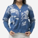 SWEATER CARDIGAN RAJUT WANITA BIRU FRIDAY KILLER GIRL | ELAINE BLUE