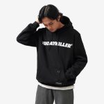 JAKET SWEATER HOODIE PRIA HITAM FRIDAY KILLER DELUXE | DX CORE 280 BLACK HD