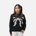 SWEATER KNIT HITAM WANITA FRIDAY KILLER GIRL | ENOLA BLACK