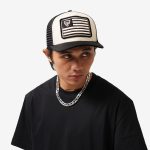 TOPI PRIA TRUCKER HAT HITAM FRIDAY KILLER | FLAGGED TRUCK BLACK
