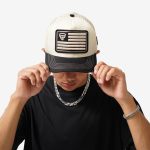 TOPI PRIA TRUCKER HAT CREAM FRIDAY KILLER | FLAGGED TRUCK OFF