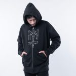 JAKET ZIPPER TUDUNG / HOODIE ZIPPER PRIA HITAM MATERNAL DISASTER | BARBALS