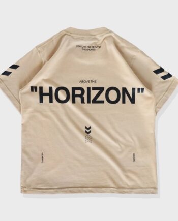 KAOS OVERSIZE PRIA LENGAN PENDEK CREAM MEMPHIS ORIGINS | ABOVE THE HORIZON BROWN