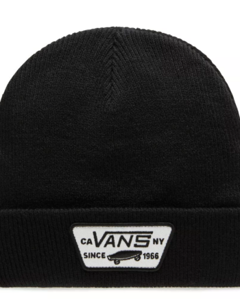 TOPI KUPLUK BEANIE HITAM VANS OFF THE WALL | MILFORD BEANIE BLACK