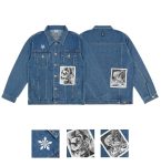 JAKET DENIM PRIA BLUE JEANS EVIL ARMY | RIVARK L24 BLUE