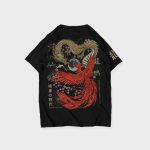 KAOS PRIA OVER SIZE MOTIF JEPANG HITAM MEMPHIS ORIGINS | KIYOMIZU BLACK