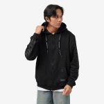 JAKET ZIPPER HOODIE PRIA HITAM FRIDAY KILLER DELUXE | DX CORE 280 DARK ZIP