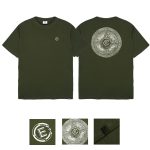 KAOS PRIA LENGAN PENDEK OLIVE EVIL ARMY | CRUSHED L24 OLIVE
