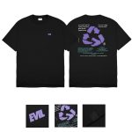 KAOS PRIA LENGAN PENDEK BLACK EVIL ARMY | STANZIO L24 BLACK