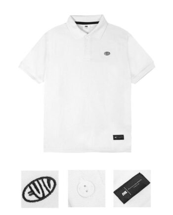 KAOS POLO PRIA LENGAN PENDEK POLOS HITAM EVIL ARMY | JESTER L24 WHITE
