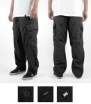 CELANA PANJANG CARGO HITAM PRIA  EVIL ARMY | FOSTER L24 BLACK