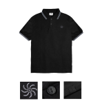 KAOS POLO PRIA LENGAN PENDEK POLOS HITAM EVIL ARMY | VIRELY L24 BLACK