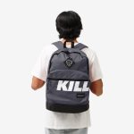 TAS PUNGGUNG RANSEL BAGPACK UNISEX ABU ABU GELAP FRIDAY KILLER | ONADO BP DARK GREY