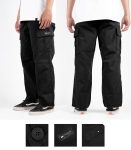 CELANA PANJANG CARGO HITAM PRIA  EVIL ARMY | CLIFF A25 BLACK