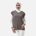 VEST KNITWEAR RAJUT OUTERWEAR WANITA COKLAT FRIDAY KILLER GIRL | DEALOVA BROWN