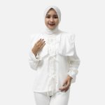 KEMEJA WANITA LENGAN PANJANG SIMPLE POLOS PUTIH FRIDAY KILLER GIRL | FELICITY WHITE