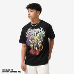 KAOS PRIA KATUN LENGAN PENDEK ANIME HITAM FRIDAY KILLER | DARK SAILOR BLACK