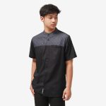 KEMEJA KOKO MUSLIM LENGAN PENDEK HITAM FRIDAY KILLER | MEDINA BLK SS