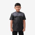 BAJU KOKO ANAK ANAK LENGAN PENDEK FRIDAY KILLER | MEDINA KIDS BLACK SS