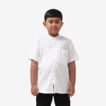 BAJU KOKO ANAK ANAK LENGAN PENDEK PUTIH FRIDAY KILLER | MEDINA KIDS WHITE SS