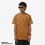 KAOS PRIA KATUN LENGAN PENDEK FULL PRINT COKLAT FRIDAY KILLER | ORCY BROWN