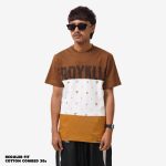 KAOS PRIA KATUN LENGAN PENDEK 3 BAHAN KAIN COKLAT FRIDAY KILLER | ATREEZ DARK BROWN