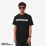 KAOS PRIA KATUN LENGAN PENDEK FULL PRINT HITAM FRIDAY KILLER | CORE GRUNGE BLK