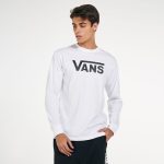 KAOS PRIA WANITA CLASSIC CASUAL LENGAN PANJANG ORIGINAL VNS OTW | VNS CLASSIC WHITE LS