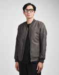 JAKET VARSITY PRIA BOMBER SUEDE POLOS PRIA SIMPLE ABU ABU WRNG CLOTH | SKOVSTED #4 DARK GREY