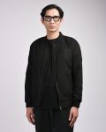 JAKET VARSITY PRIA BOMBER SUEDE POLOS PRIA SIMPLE HITAM WRNG CLOTH | SKOVSTED #1 BLACK