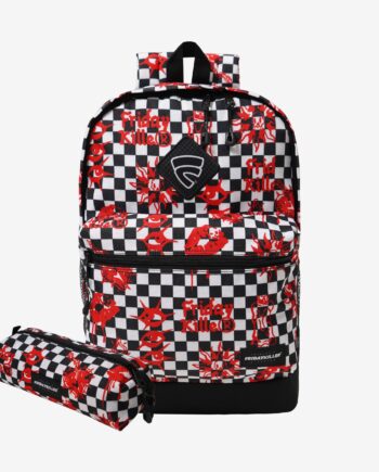 TAS PUNGGUNG RANSEL BACKPACK PRIA WANITA CHECKERBOARD HITAM FRIDAY KILLER | BRILL BP BW