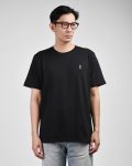 KAOS KASUAL POLOS PRIA KATUN LENGAN PENDEK HITAM WRNG CLOTH | EXECUTA #1 BLACK