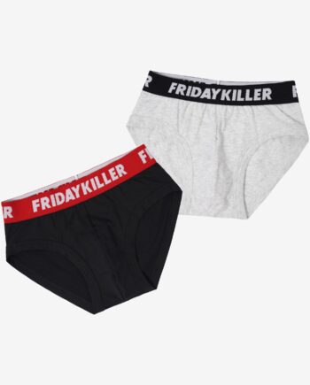 CELANA DALAM PRIA BRIEF 1 PAKET ISI 2 CASUAL NYAMAN ABU ABU FRIDAY KILLER | WIZETH GREY BRED