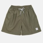 CELANA PENDEK BOARDSHORT PARASUT PANTAI PRIA OLIVE NICH BRAND | ACADEMICA OLIVE
