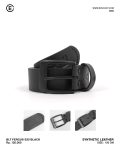 IKAT PINGGANG BELT KULIT SINTETIS PRIA COKLAT ORIGINAL EVIL ARMY | FERGUS E25 BLK