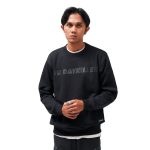 SWEATER CREWNECK PRIA WANITA SIMPLE HITAM FRIDAY KILLER DELUXE EDITION | DX CORE 280 DARK CRN